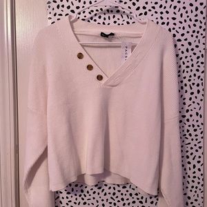off white slightly cropped pacsun sweater
